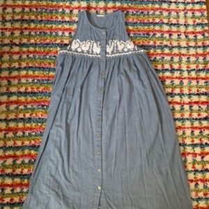Gorman Chambray embroidered dress (size 10 AUS / size 6 USA)